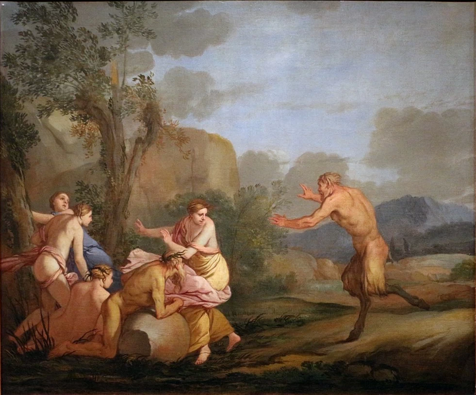 Quattro ninfe, una divinità fluviale e un satiro - Museo del Settecento Veneziano